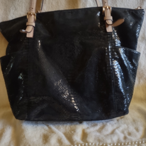 Michael Kors Snake Embossed Shoulder Bag - Picture 6 of 15